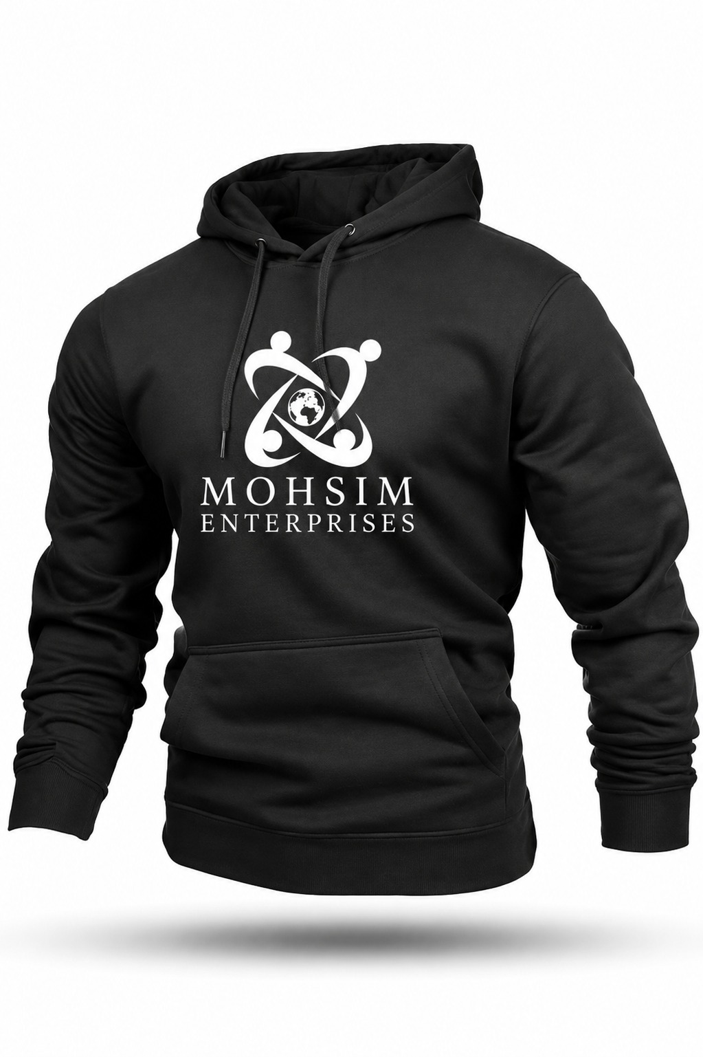 Black hoodie garment product